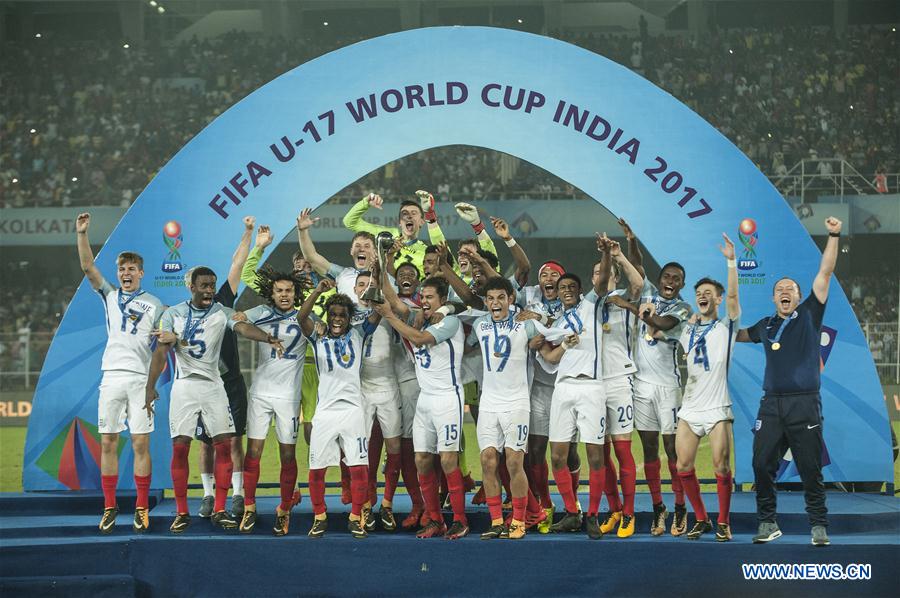 (SP)INDIA-KOLKATA-SOCCER-FIFA U17 WORLD CUP-FINAL-ENGLAND VS SPAIN