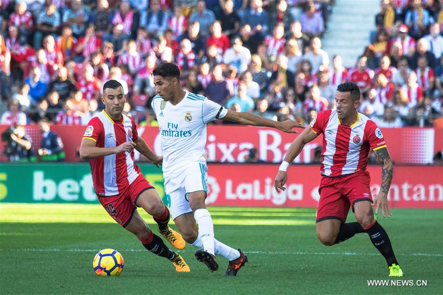 Spanish league match: Girona beats Real Mad