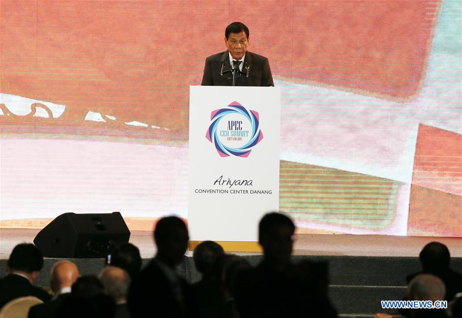VIETNAM-DA NANG-APEC CEO SUMMIT-PHILIPPINE PRESIDENT