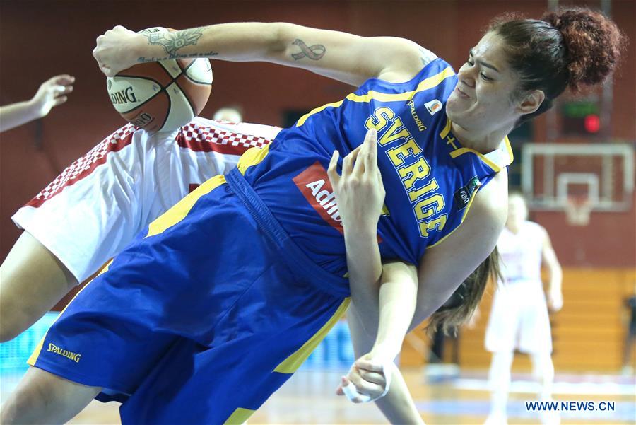 (SP)CROATIA-ZAGREB-FIBA WOMEN'S EUROBASKET 2019 QUALIFIERS-CRO VS SWE