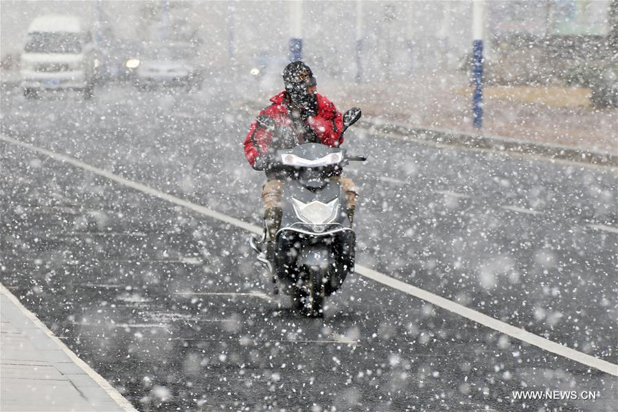 #CHINA-SHANDONG-YANTAI-SNOWFALL (CN)