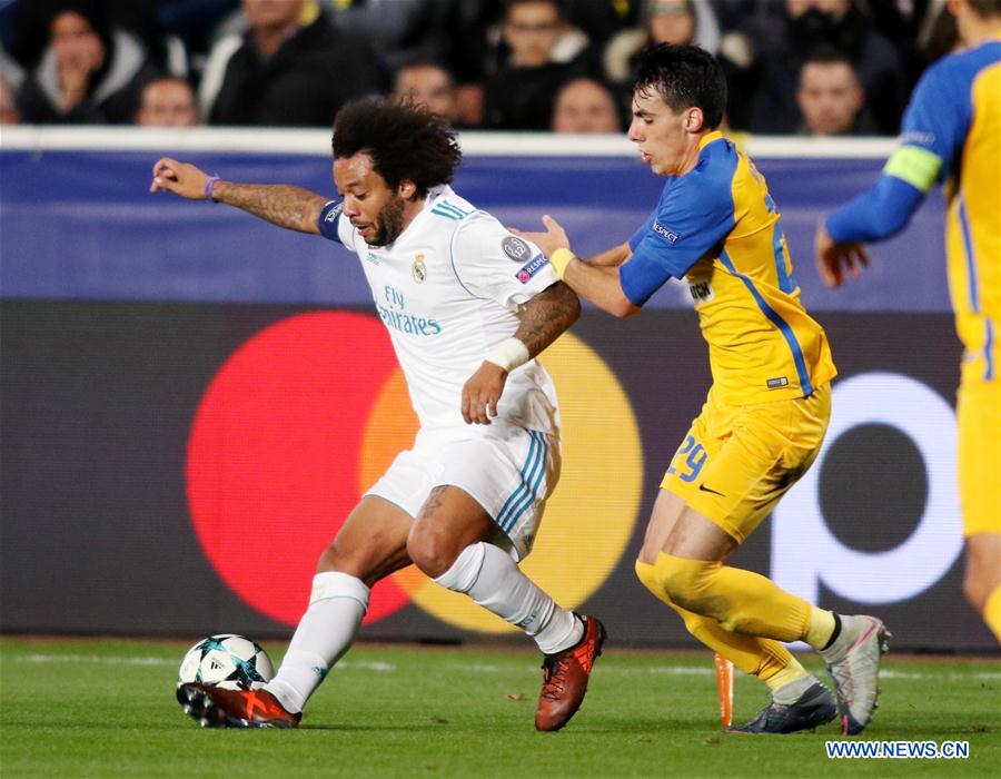 (SP)CYPRIS-NICOSIA-SOCCER-UEFA CHAMPIONS LEAGUE-REAL MADRID VS APOEL