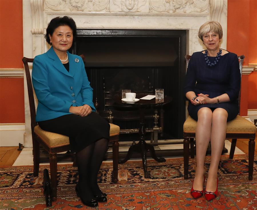 BRITAIN-LONDON-CHINESE VICE PREMIER-MEETING