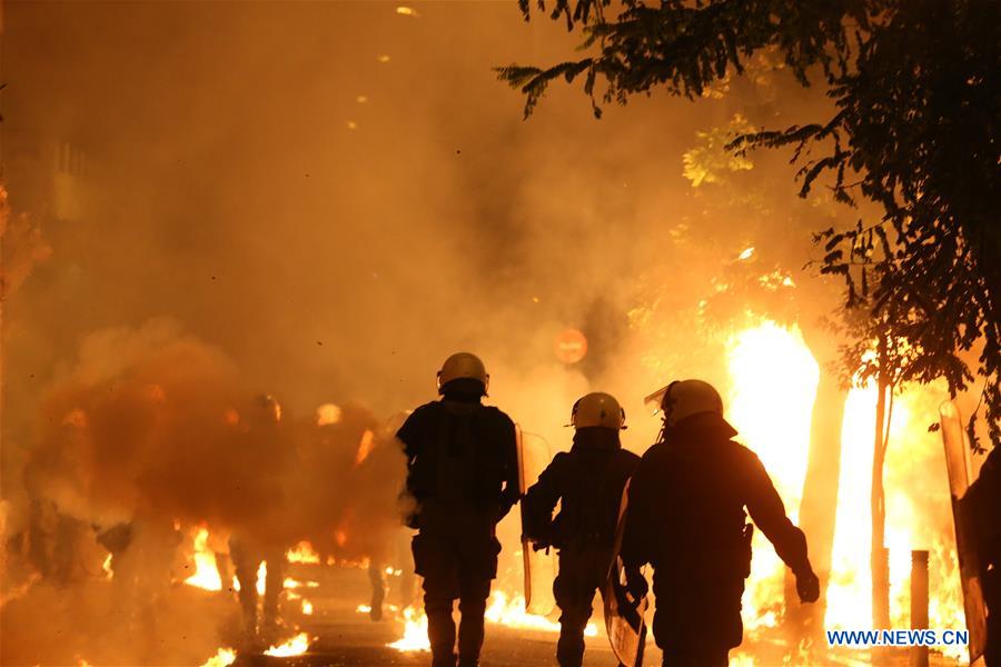 GREECE-ATHENS-STUDENT'S DEATH-ANNIVERSARY-CLASHES