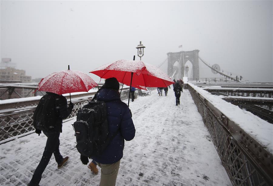 U.S.-NEW YORK-FIRST SNOW