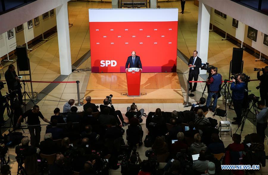 GERMANY-BERLIN-SPD-GRAND COALITION-NEGOTIATIONS
