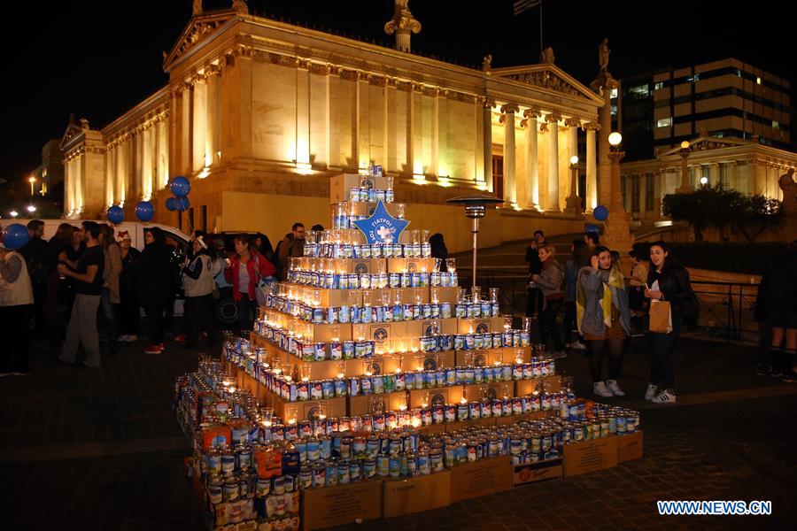GREECE-ATHENS-SPECIAL CHRISTMAS TREE-CHARITY