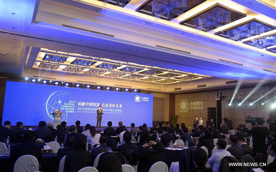 CHINA-BEIJING-2017 CHINA BUSINESS SUMMIT ON ACHIEVING SDGS (CN)