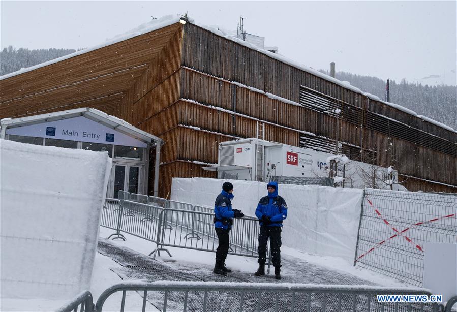 SWITZERLAND-DAVOS-PREPARATION