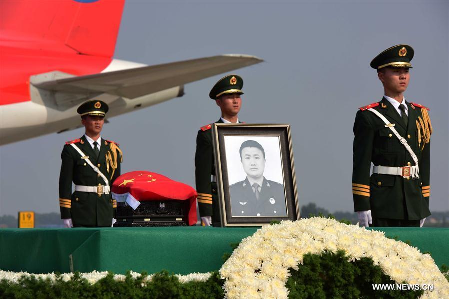 CHINA-ZHENGZHOU-CHINESE UN PEACEKEEPER-MOURNING (CN) 