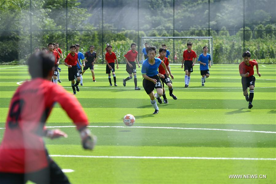 #CHINA-HUBEI-ENSHI-JUVENILE FOOTBALL GAME (CN)