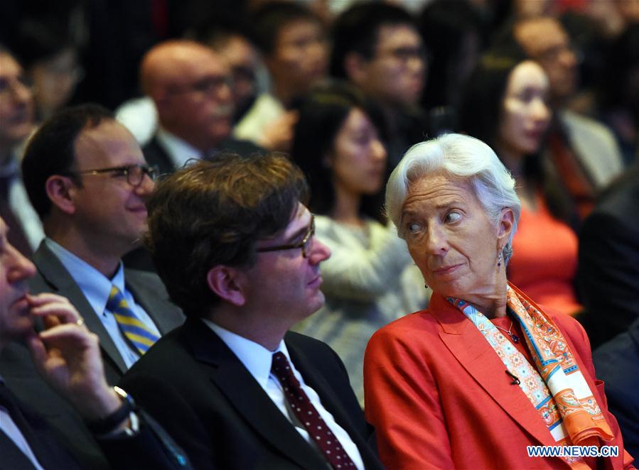 The International Monetary Fund(IMF) Managing Director Christine Lagarde is seen at the IMF headquarters in Washington D.C. the United States, on June 24, 2016.