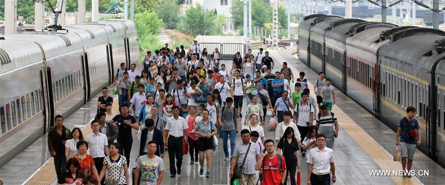 A total of 560 million rail trips will be made during the upcoming two-month summer travel peak, up 55.5 million from one year earlier, the China Railway Corporation forecast on Thursday