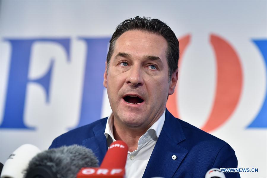 Head of the Austrian Freedom Party (FPOe) Heinz-Christian Strache speaks at a news conference in Vienna, Austria, July 1, 2016.