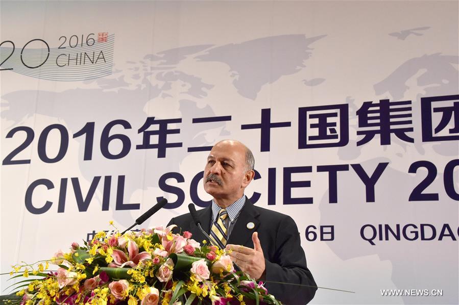 The opening ceremony of the Civil Society 20 China 2016 is held in Qingdao, east China's Shandong Province, July 5, 2016.