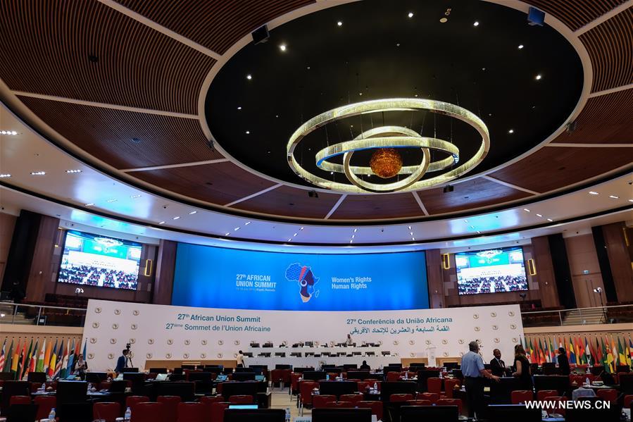 The complex which hosts the 27th African Union summit is constructed at an estimated 300 million US dollars.