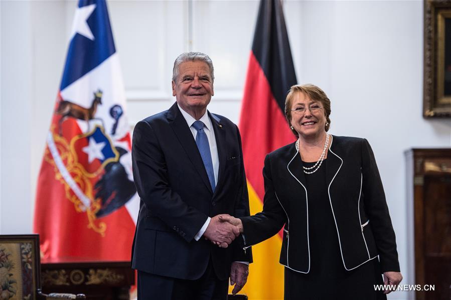 Gauck is on a two-day state visit to Chile