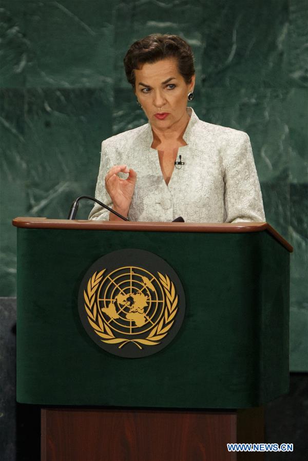 UN secretary-general candidate Natalia Gherman of Moldova attends the 'globally televised' debate at the UN headquarters in New York, the United States, July 12, 2016.
