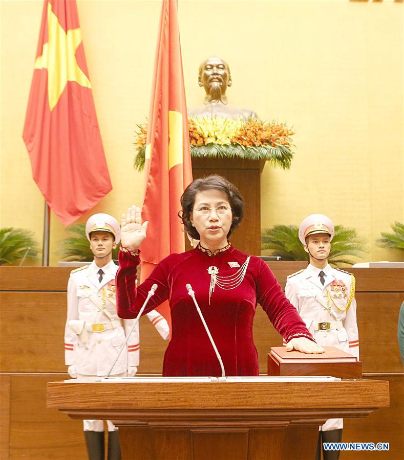 VIETNAM-HANOI-PARLIAMENT-NGUYEN THI KIM NGAN