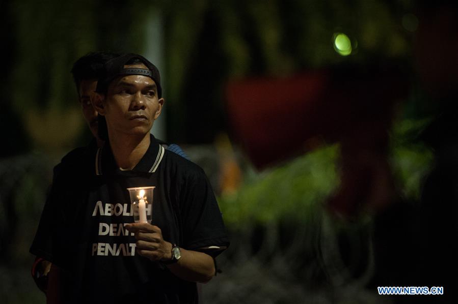 INDONESIA-JAKARTA-DEATH PENALTY-PROTEST