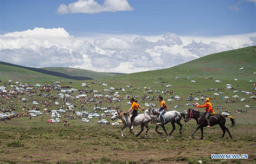 CHINA-SICHUAN-TIBETAN HORSE RACING (CN)