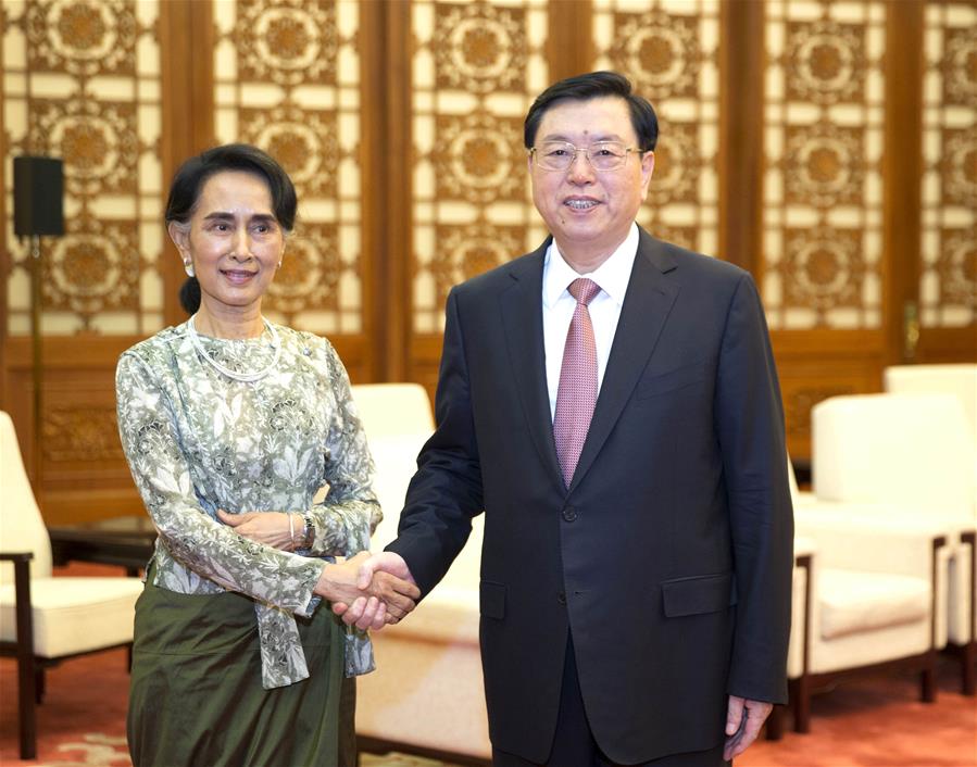 CHINA-BEIJING-ZHANG DEJIANG-MYANMAR-MEETING (CN)