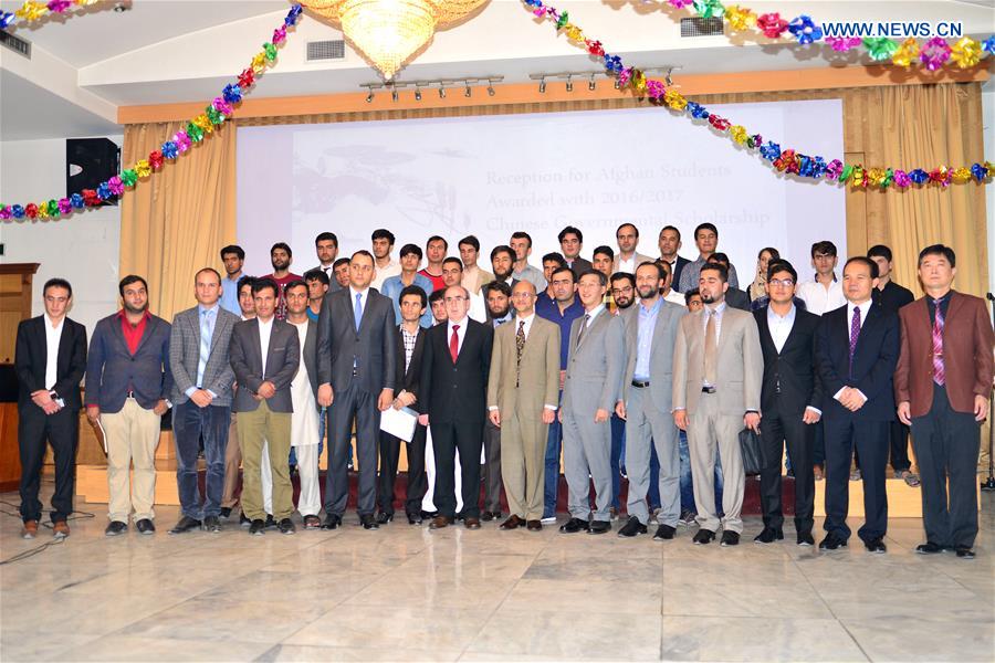 AFGHANISTAN-KABUL-CHINESE EMBASSY-AFGHAN STUDENTS-RECEPTION