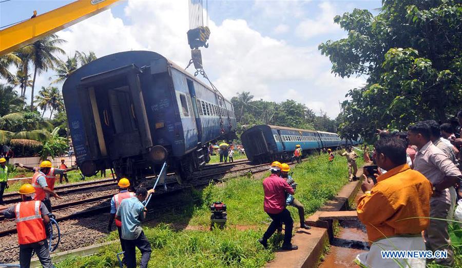 INDIA-KOCHI-TRAIN DERAIL ACCIDENT