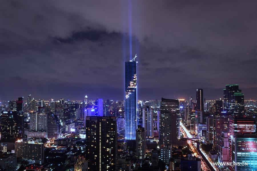MahaNakhon, a 314-meter, 77-floor skyscraper in Bangkok, has become Thailand's tallest building after its owner announced its completion on Monday. AHANAKHON-COMPLETION