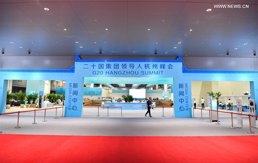 CHINA-HANGZHOU-G20 SUMMIT-MEDIA CENTER (CN)