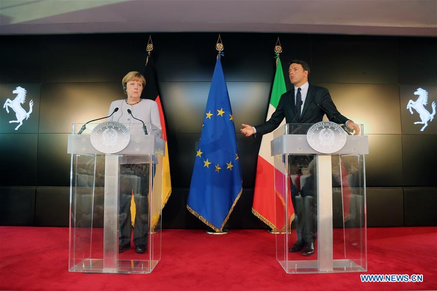 ITALY-GERMANY-LEADERS-MEETING 