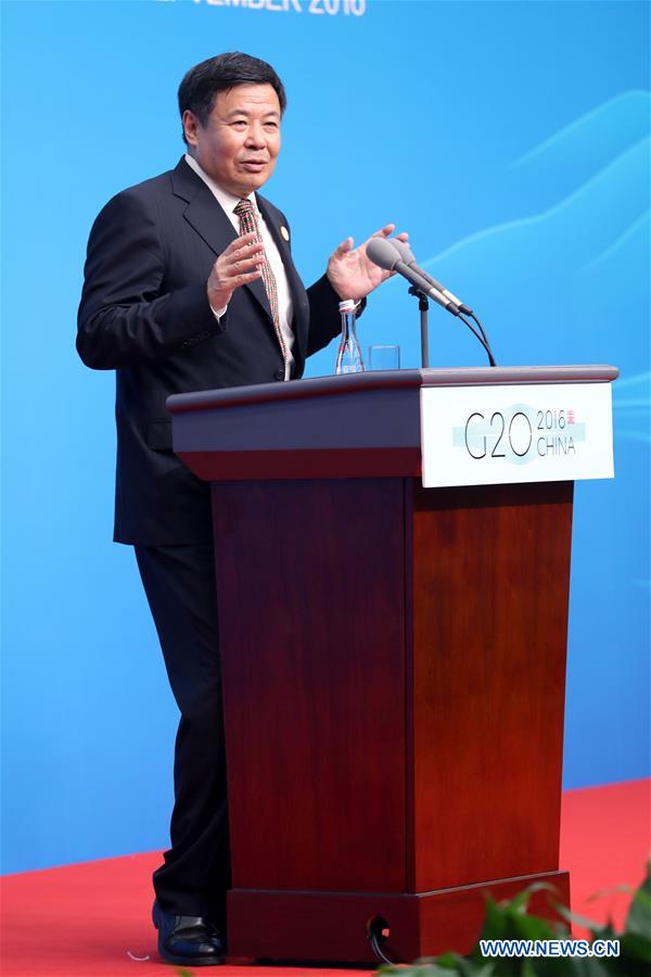 (G20 SUMMIT)CHINA-HANGZHOU-G20-FINANCE-PRESS CONFERENCE (CN)
