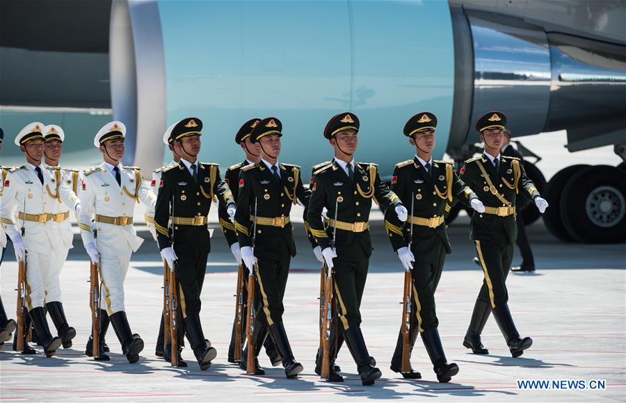 (G20 SUMMIT)CHINA-HANGZHOU-G20-AIRPORT-GUARDS OF HONOR(CN)