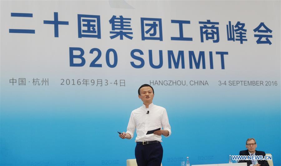 (G20 SUMMIT)CHINA-HANGZHOU-B20-BANQUET-JACK MA (CN)