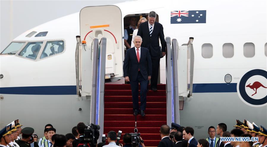 (G20 SUMMIT)CHINA-HANGZHOU-G20-AUSTRALIAN PM-ARRIVAL (CN)