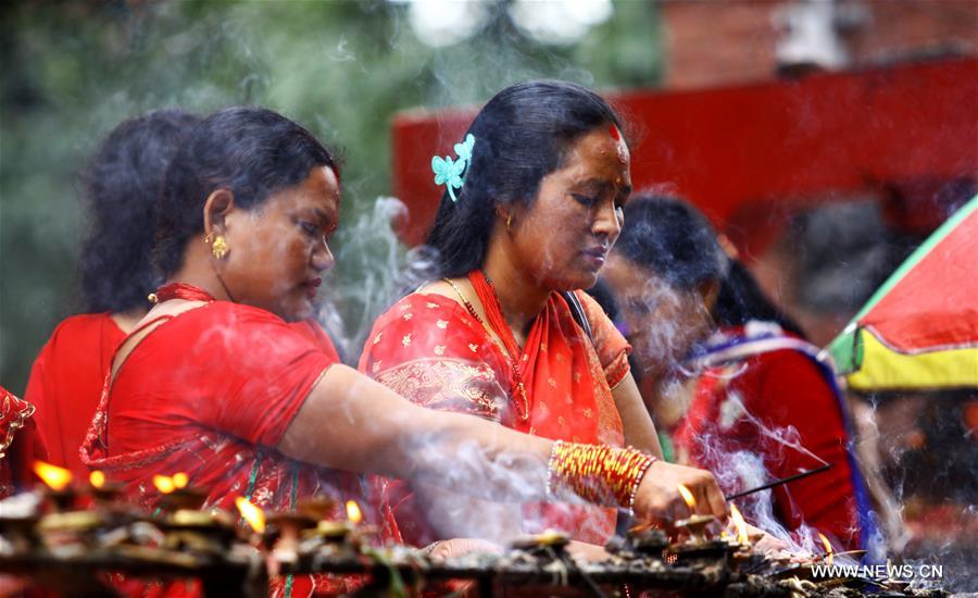  During the festival, married women fast and pray for good health and longevity of their husbands while unmarried women pray for marrying healthy and handsome husbands. 
