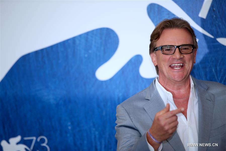 Director Nick Hamm attends a photocall for the film 'The Journey' out of competition at the 73rd Venice Film Festival in Venice, Italy, on Sept. 7, 2016. (Xinhua/Jin Yu)
