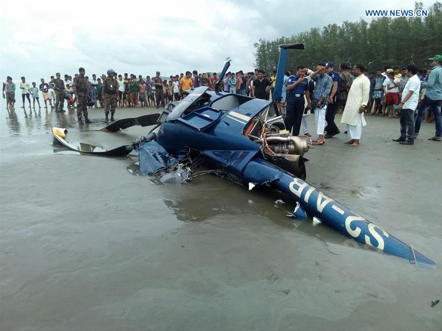BANGLADESH-COX'S BAZAR-HELICOPTER CRASH