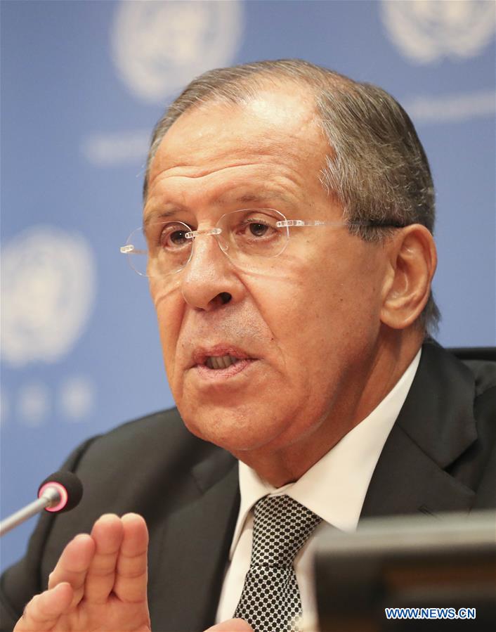 UN－GENERAL ASSEMBLY-LAVROV-PRESS CONFERENCE