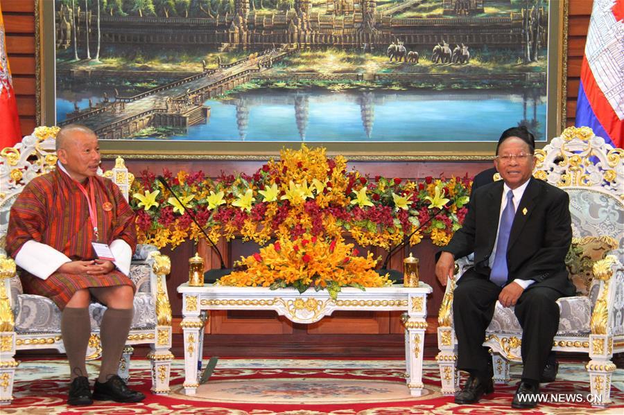 CAMBODIA-PHNOM PENH-BHUTAN-NATIONAL ASSEMBLY SPEAKER-MEETING