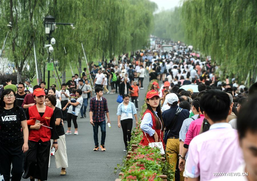 Hangzhou is expected to receive about 15 million tourists during the week-long National Day holiday that starts on Saturday. 