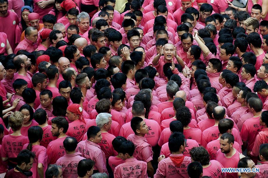 SPAIN-TARRAGONA-HUMAN TOWER COMPETITION-CHINESE TEAM