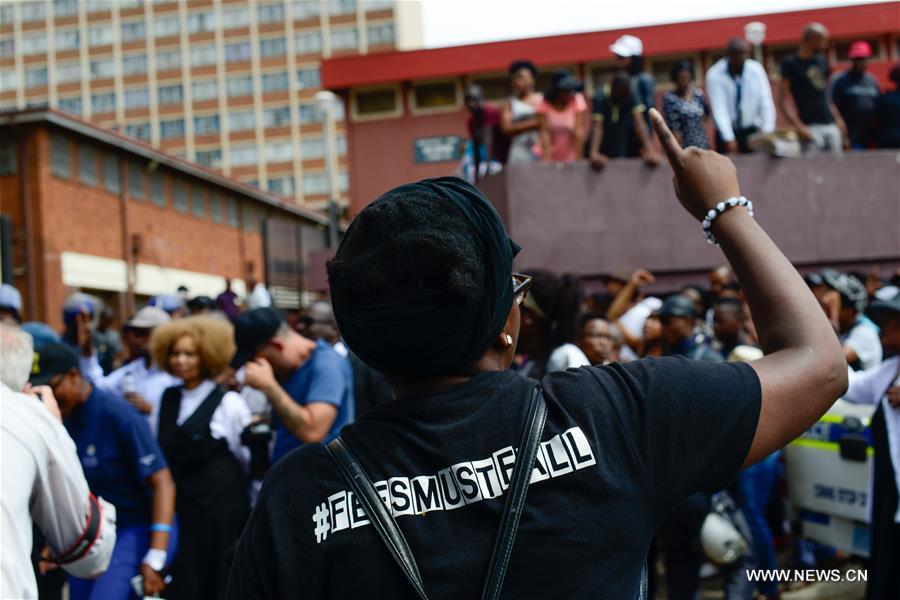 SOUTH AFRICA-JOHANNESBURG-WITS-FEES-PROTEST