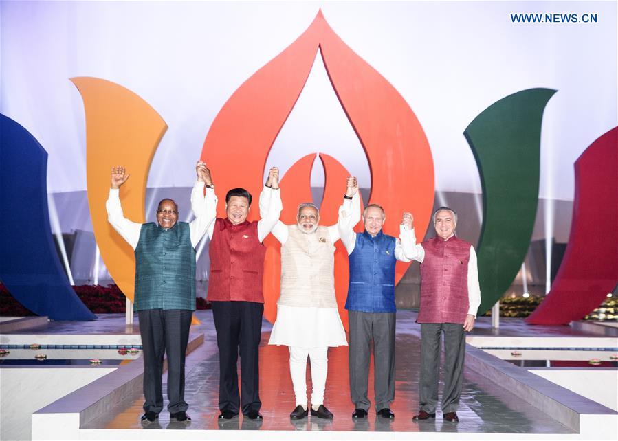 (XINHUAINSIGHT)INDIA-GOA-BRICS LEADERS-INFORMAL DINNER