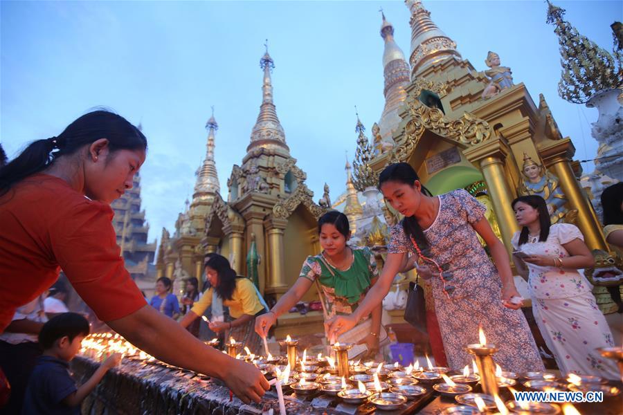 MYANMAR-YANGON-THADINGYUT FESTIVAL