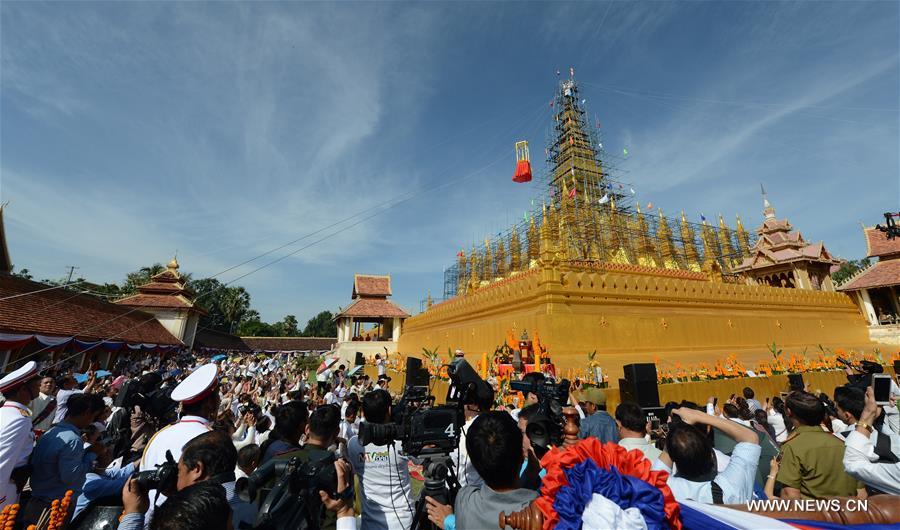 LAOS-VIENTIANE-PHA THAT LUANG-RECONSTRUCTION-COMPLETION CEREMONY