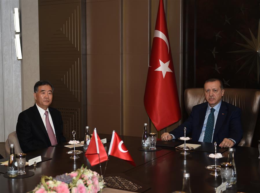 TURKEY-CHINA-ERDOGAN-WANG YANG-MEETING