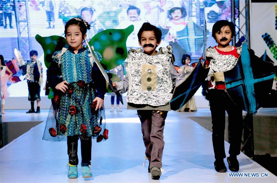 Kids fashion show held in Pakistan's Lahore - X