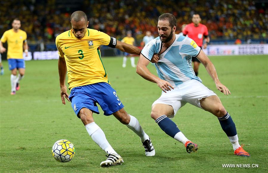 (SP)BRAZIL-BELO HORIZONTE-FOOTBALL-2018 WORLD CUP QUALIFICATION-BRAZIL VS ARGENTINA