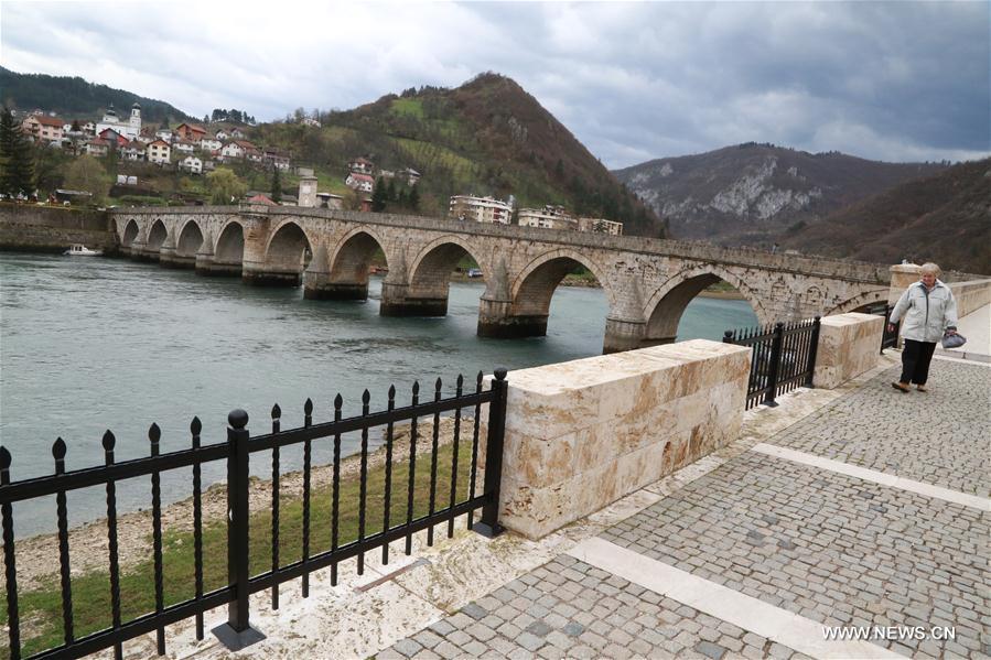 BOSNIA AND HERZEGOVINA-VISEGRAD-BRIDGE-UNESCO WORLD HERITAGE LIST